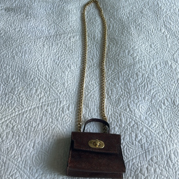 Beautiful vintage, tiny Crossbody purse – leather - Picture 4 of 7